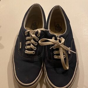 Vans Dark Blue Canvas Lace-Up Shoes